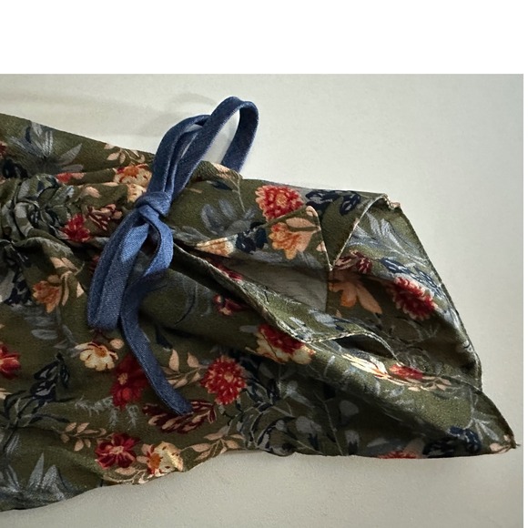 John Mark Velvet Embroidered Tunic Top NWT Floral Sleeve‎ Sz 2X Mix Media Ruched - Picture 8 of 12